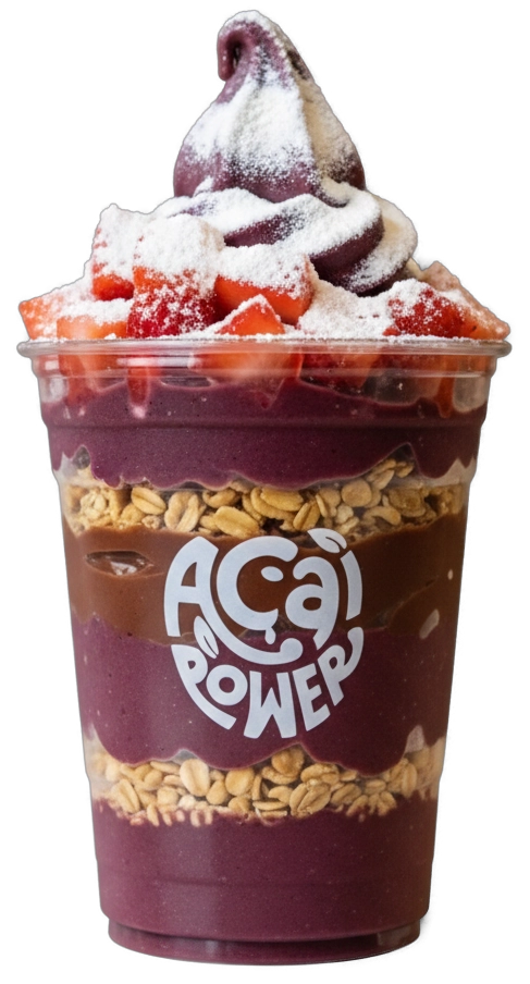 Açaí y pitaya con granola